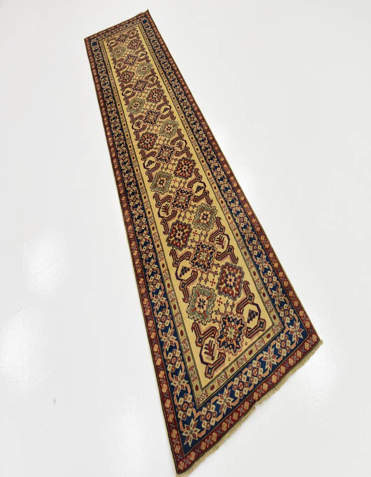 Detail image of  2' 9 x 9' 3  Hand Knotted Kazak Runner Rug