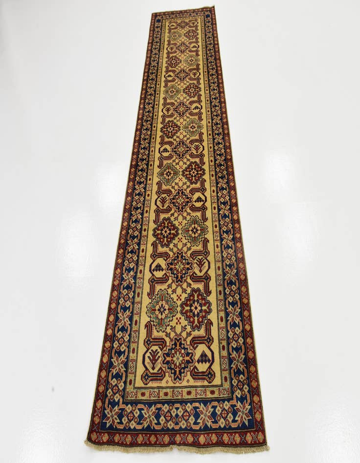 Detail image of  2' 9 x 9' 3  Hand Knotted Kazak Runner Rug