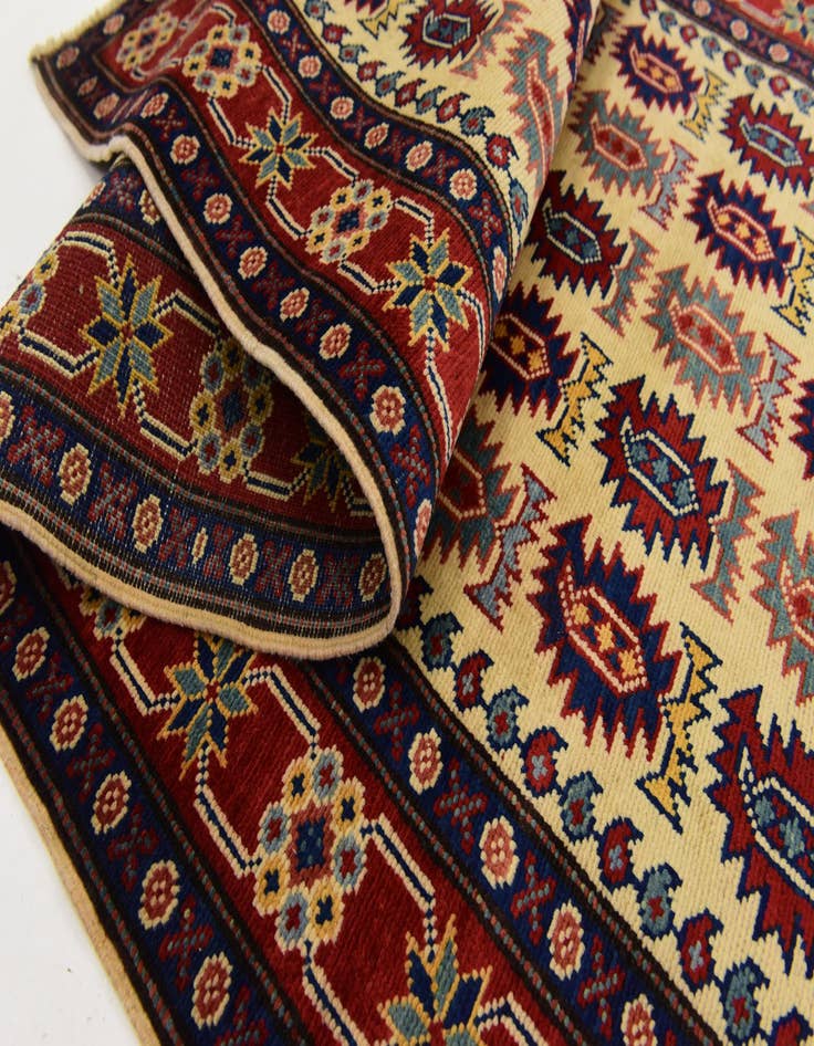 Detail image of  2' 10 x 10' 3  Hand Knotted Kazak Runner Rug