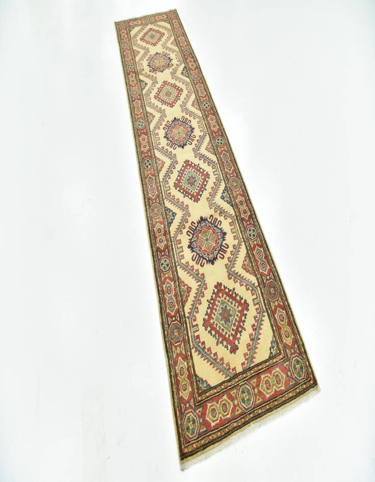 Detail image of  2' 9 x 9' 9  Hand Knotted Kazak Runner Rug