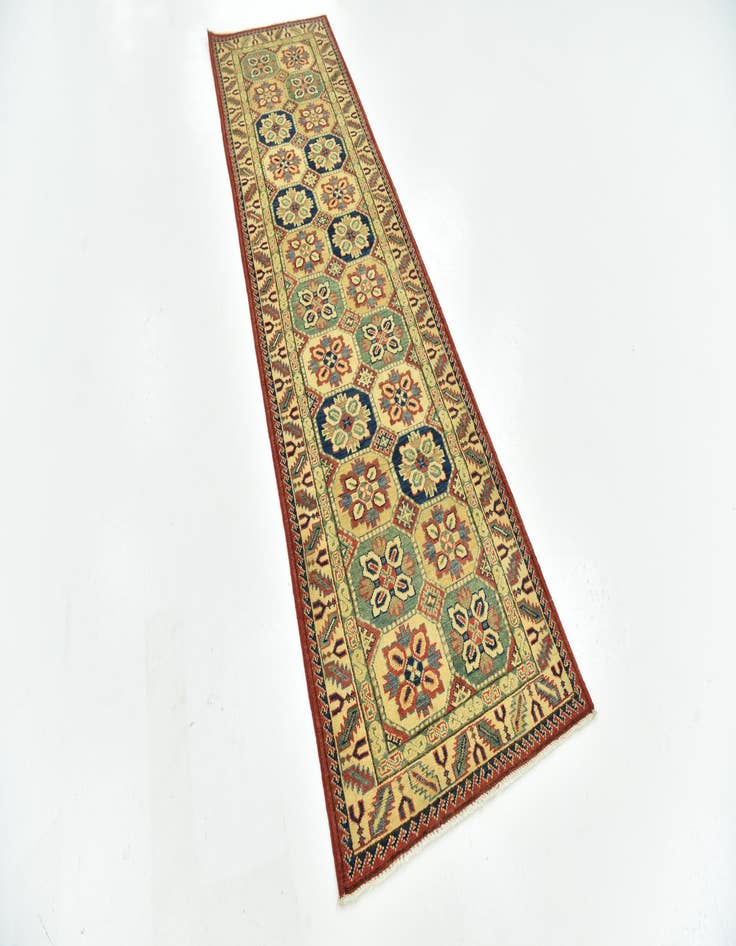 Detail image of  2' 8 x 9' 7  Hand Knotted Kazak Runner Rug