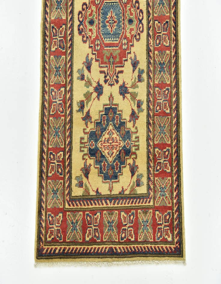 Detail image of  2' 9 x 10'  Hand Knotted Kazak Runner Rug