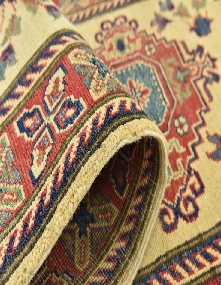Detail image of  2' 9 x 10'  Hand Knotted Kazak Runner Rug