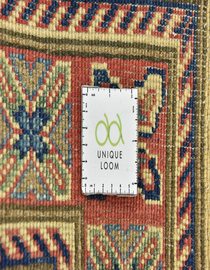 Detail image of  2' 9 x 10'  Hand Knotted Kazak Runner Rug