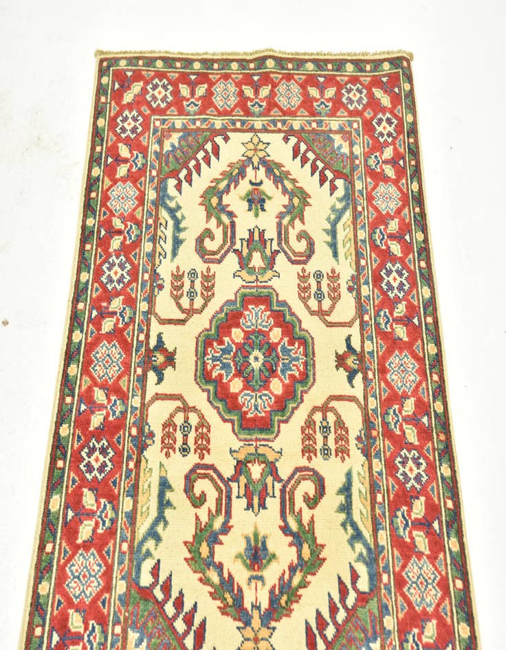 Detail image of  2' 8 x 9' 9  Hand Knotted Kazak Runner Rug