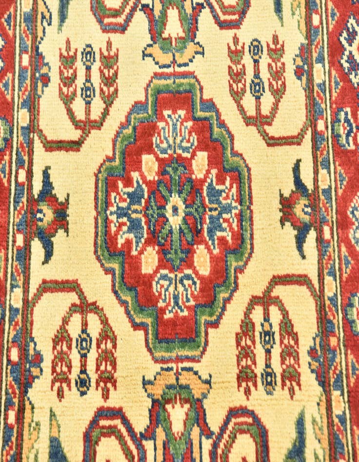 Detail image of  2' 8 x 9' 9  Hand Knotted Kazak Runner Rug