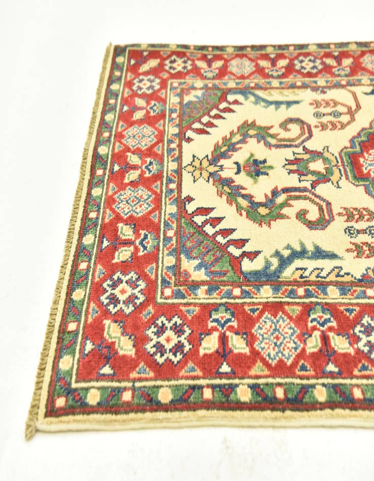 Detail image of  2' 8 x 9' 9  Hand Knotted Kazak Runner Rug
