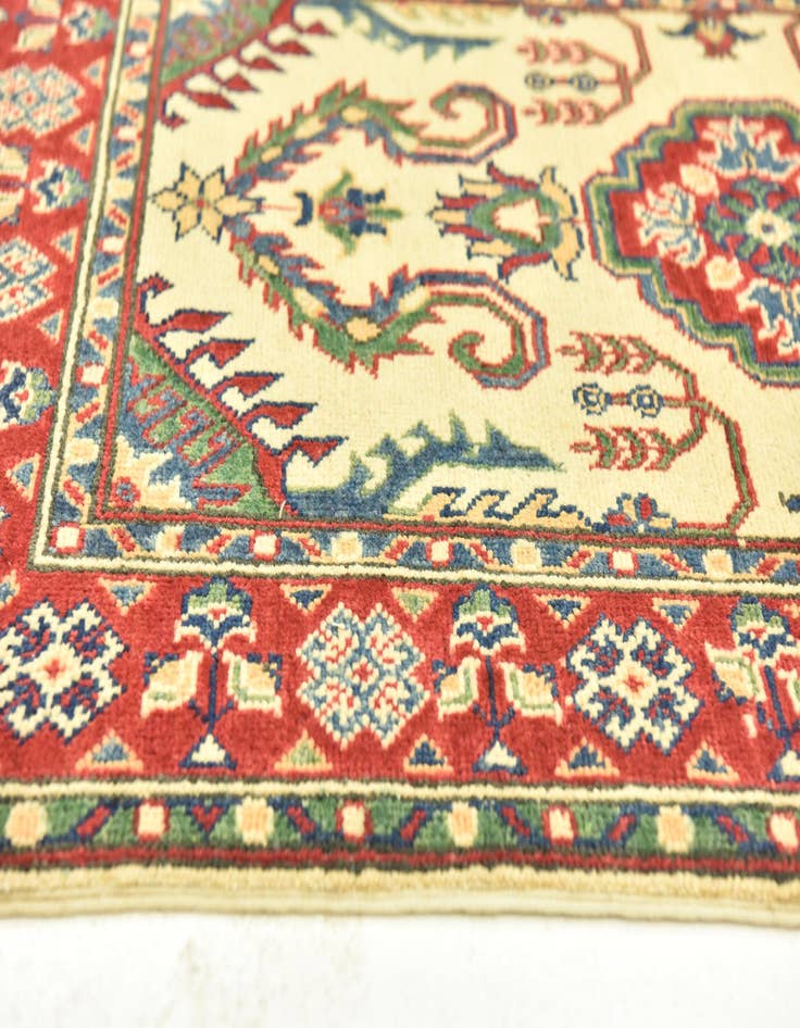 Detail image of  2' 8 x 9' 9  Hand Knotted Kazak Runner Rug