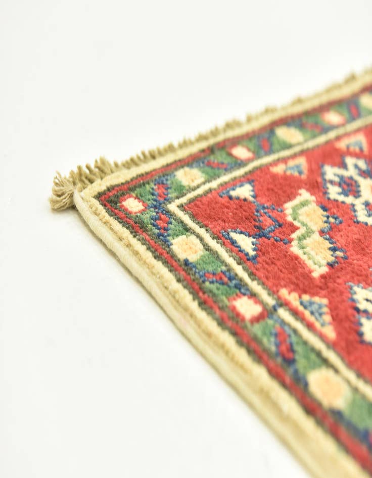 Detail image of  2' 8 x 9' 9  Hand Knotted Kazak Runner Rug