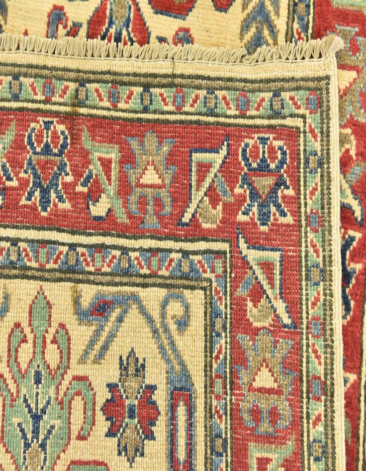 Detail image of  2' 8 x 9' 10  Hand Knotted Kazak Runner Rug