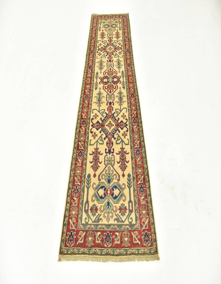 Detail image of  2' 8 x 9' 10  Hand Knotted Kazak Runner Rug