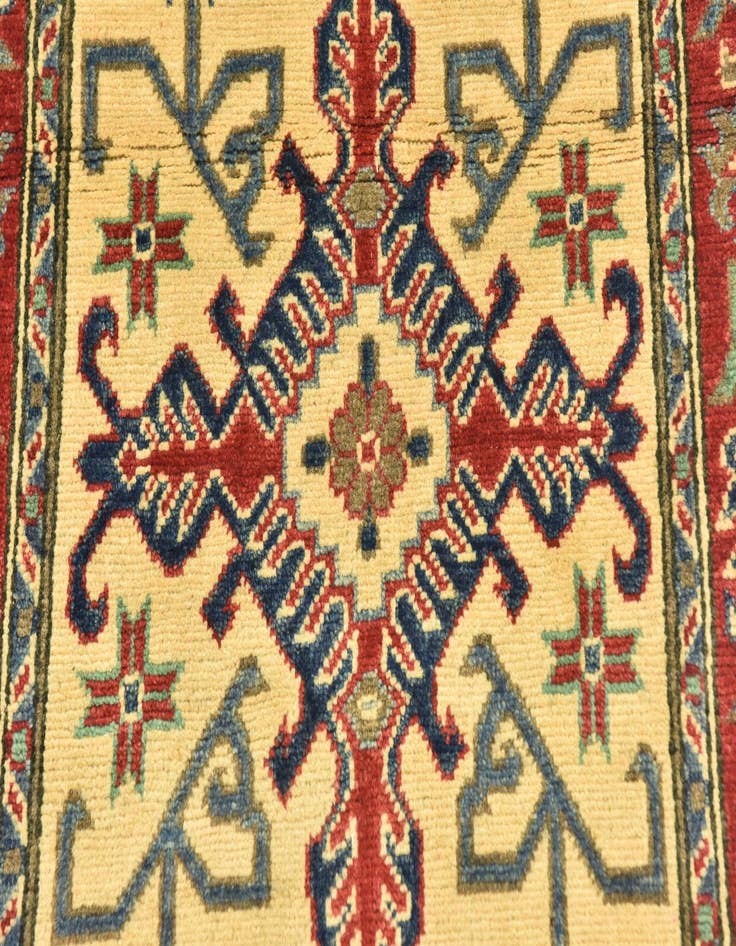 Detail image of  2' 8 x 9' 10  Hand Knotted Kazak Runner Rug