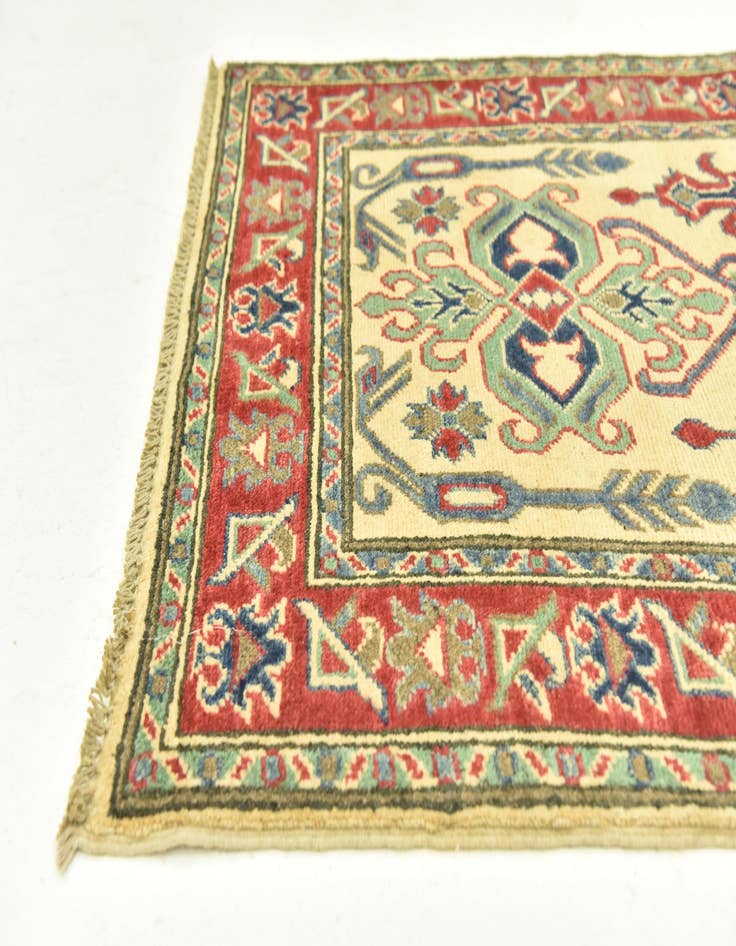 Detail image of  2' 8 x 9' 10  Hand Knotted Kazak Runner Rug