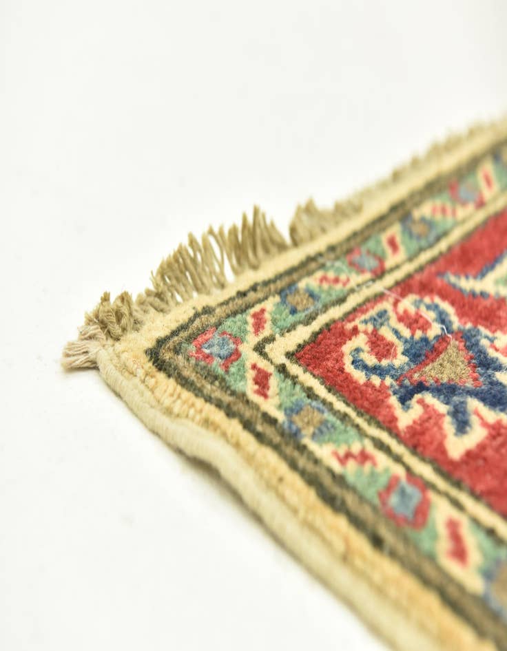 Detail image of  2' 8 x 9' 10  Hand Knotted Kazak Runner Rug