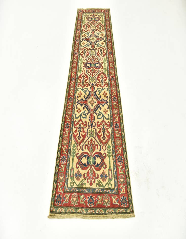 Detail image of  2' 9 x 9' 9  Hand Knotted Kazak Runner Rug