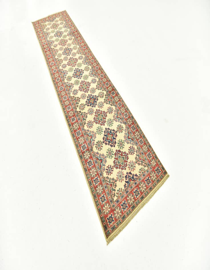 Detail image of  2' 8 x 10' 4  Hand Knotted Kazak Runner Rug