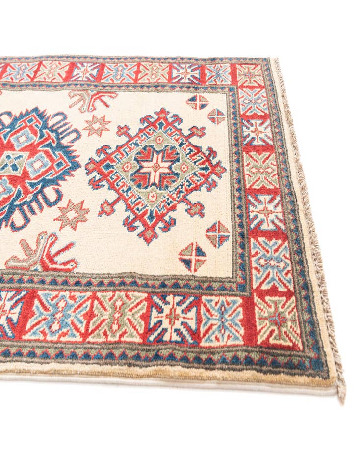 Detail image of  2' 8 x 9' 9  Hand Knotted Kazak Runner Rug