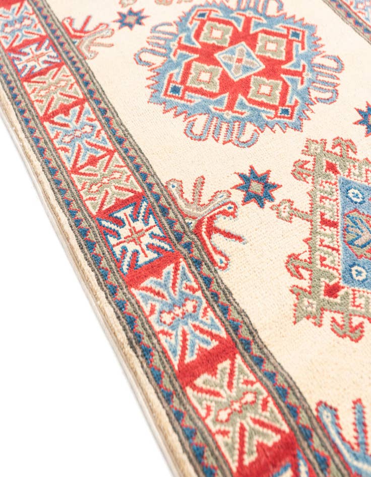 Detail image of  2' 8 x 9' 9  Hand Knotted Kazak Runner Rug