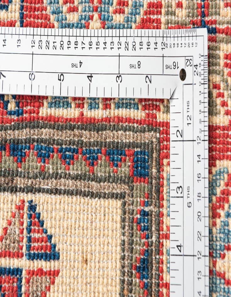 Detail image of  2' 8 x 9' 9  Hand Knotted Kazak Runner Rug