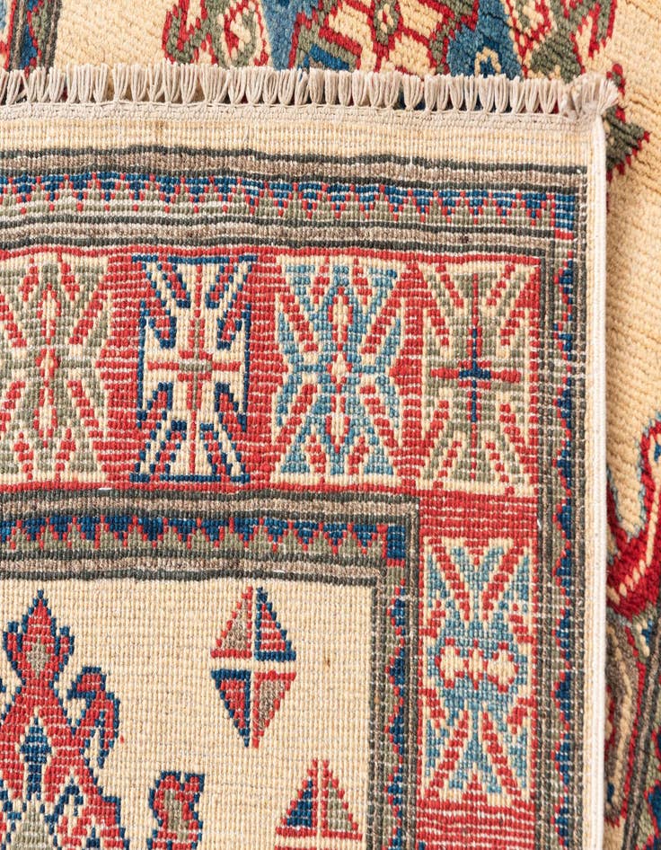 Detail image of  2' 8 x 9' 9  Hand Knotted Kazak Runner Rug