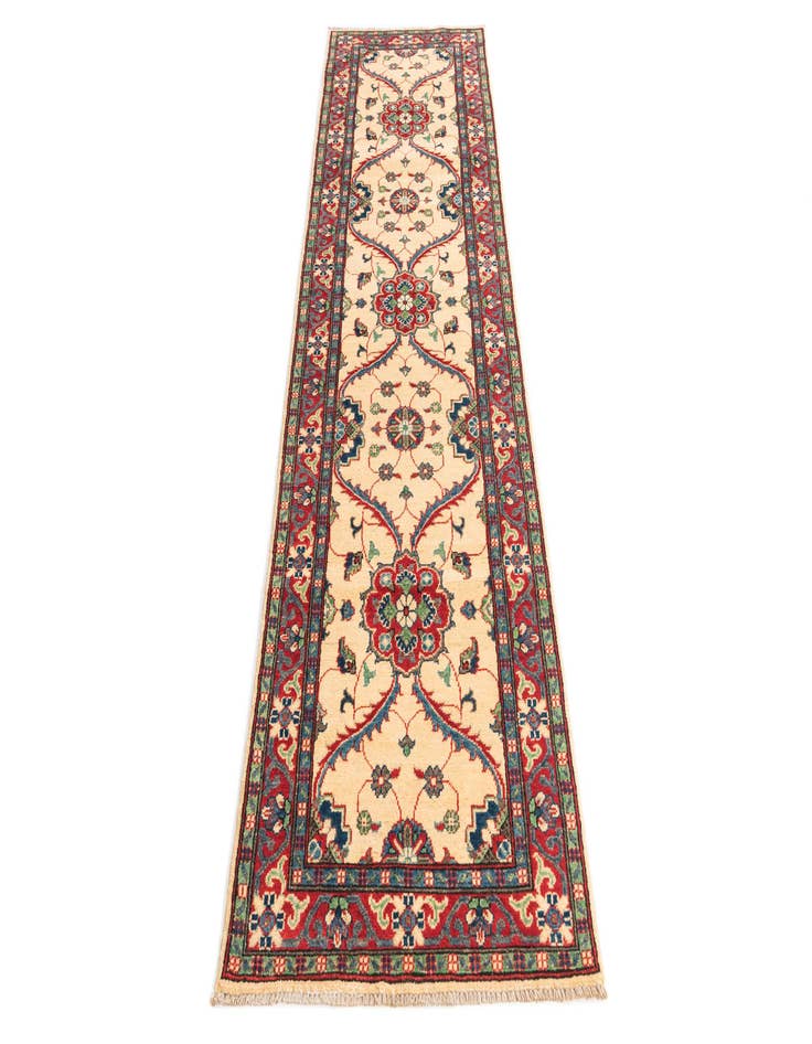 Detail image of  2' 8 x 9' 8  Hand Knotted Kazak Runner Rug