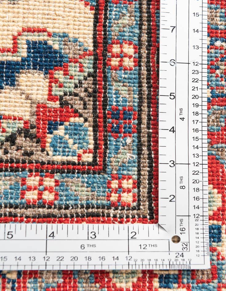Detail image of  2' 8 x 9' 8  Hand Knotted Kazak Runner Rug