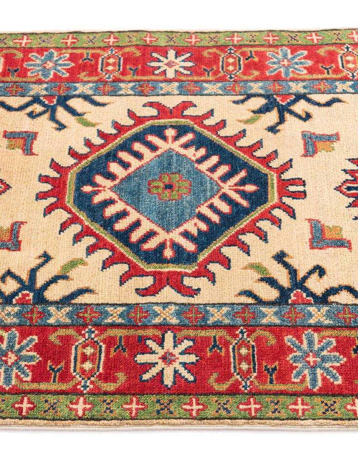 Detail image of  2' 8 x 9' 9  Hand Knotted Kazak Runner Rug