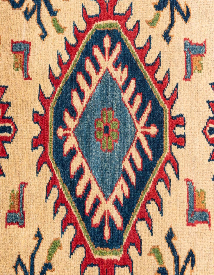 Detail image of  2' 8 x 9' 9  Hand Knotted Kazak Runner Rug