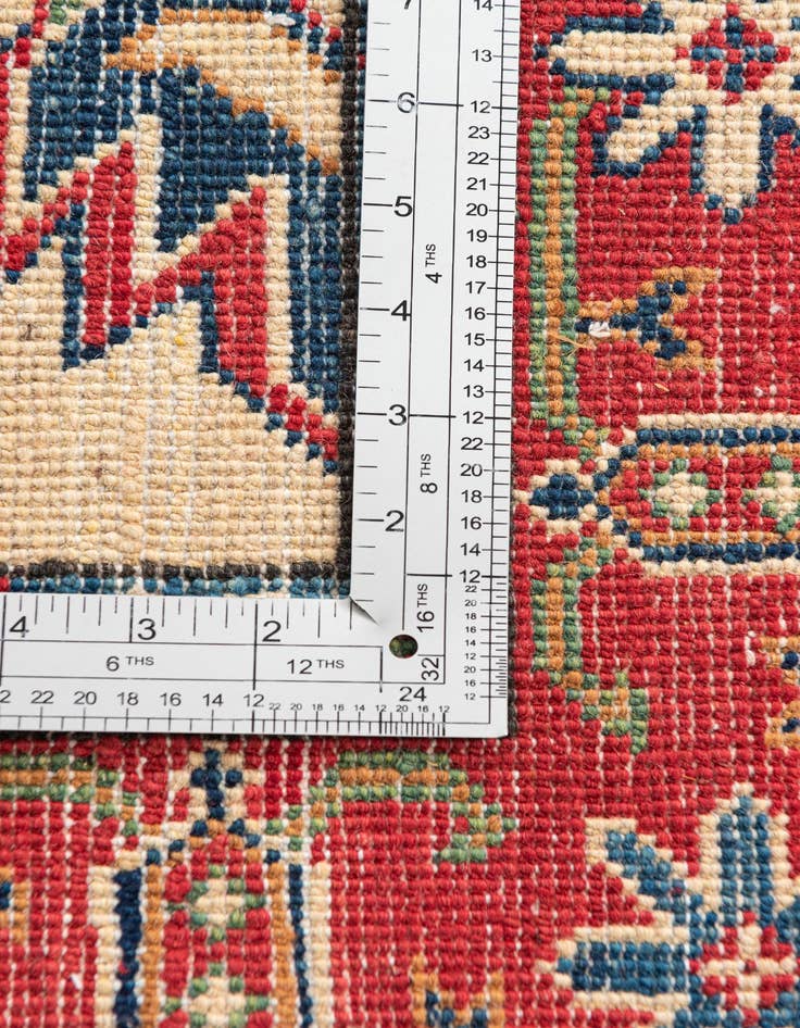 Detail image of  2' 8 x 9' 9  Hand Knotted Kazak Runner Rug
