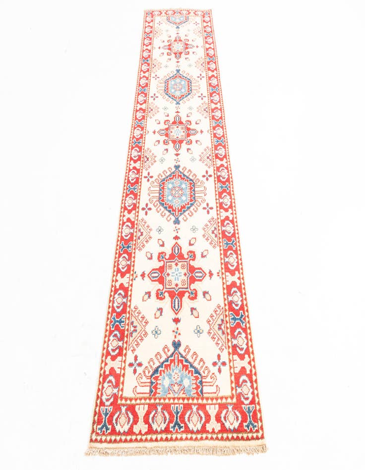 Detail image of  2' 8 x 9' 9  Hand Knotted Kazak Runner Rug