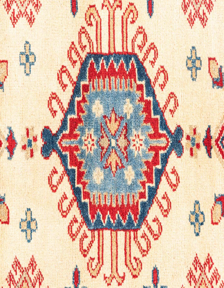Detail image of  2' 8 x 9' 9  Hand Knotted Kazak Runner Rug