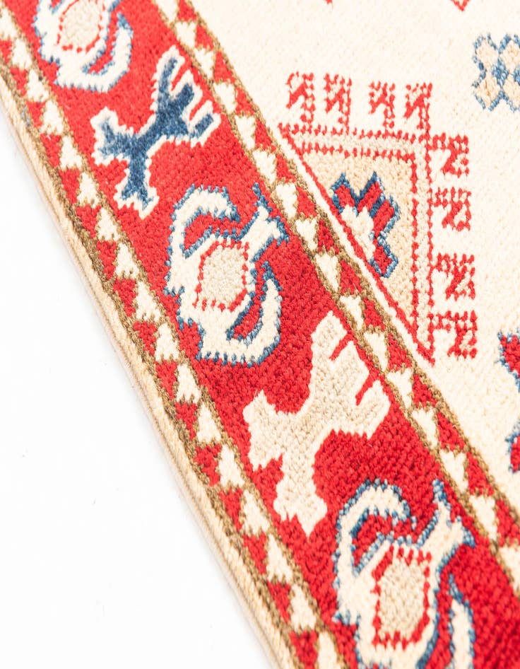 Detail image of  2' 8 x 9' 9  Hand Knotted Kazak Runner Rug