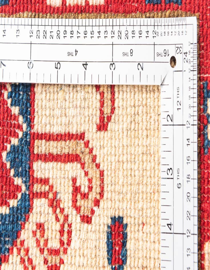 Detail image of  2' 8 x 9' 9  Hand Knotted Kazak Runner Rug