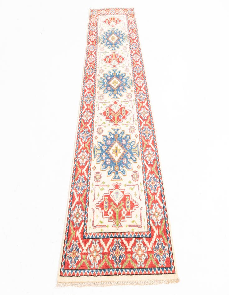 Detail image of  2' 10 x 9' 2  Hand Knotted Kazak Runner Rug