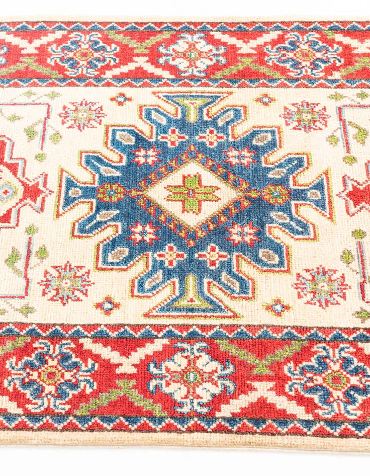 Detail image of  2' 10 x 9' 2  Hand Knotted Kazak Runner Rug