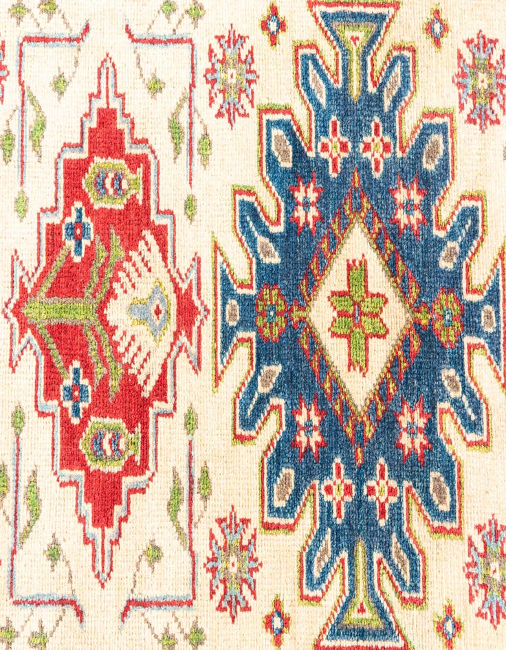Detail image of  2' 10 x 9' 2  Hand Knotted Kazak Runner Rug
