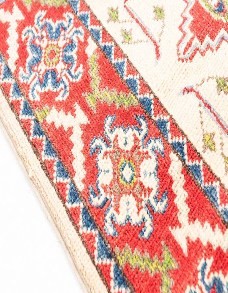 Detail image of  2' 10 x 9' 2  Hand Knotted Kazak Runner Rug