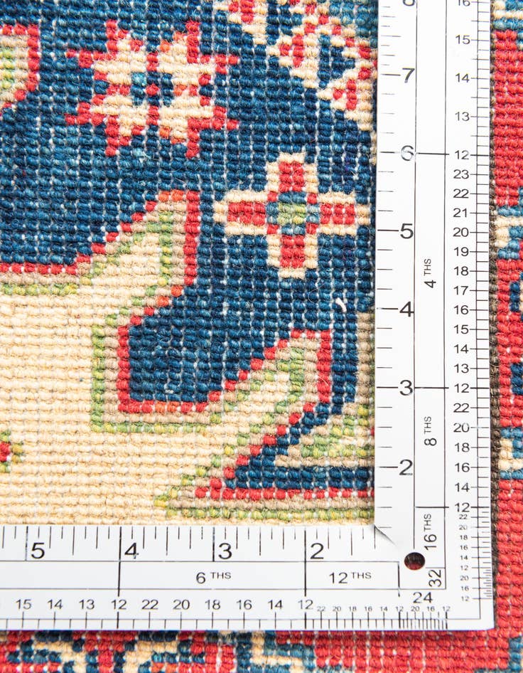 Detail image of  2' 9 x 10'  Hand Knotted Kazak Runner Rug