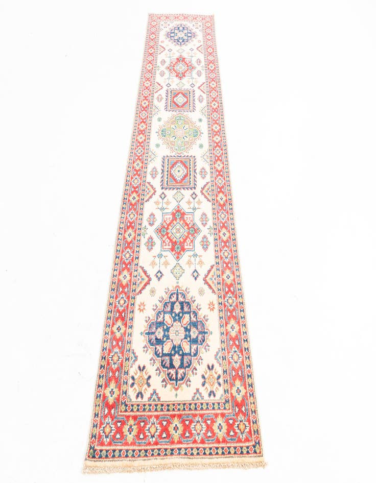 Detail image of  2' 8 x 10'  Hand Knotted Kazak Runner Rug