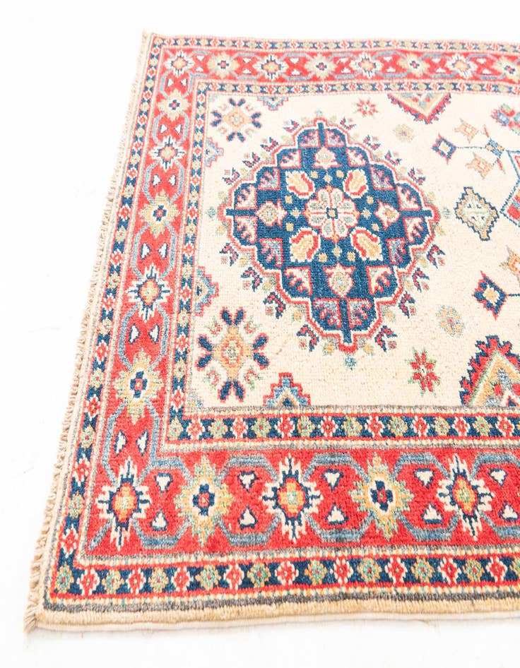 Detail image of  2' 8 x 10'  Hand Knotted Kazak Runner Rug