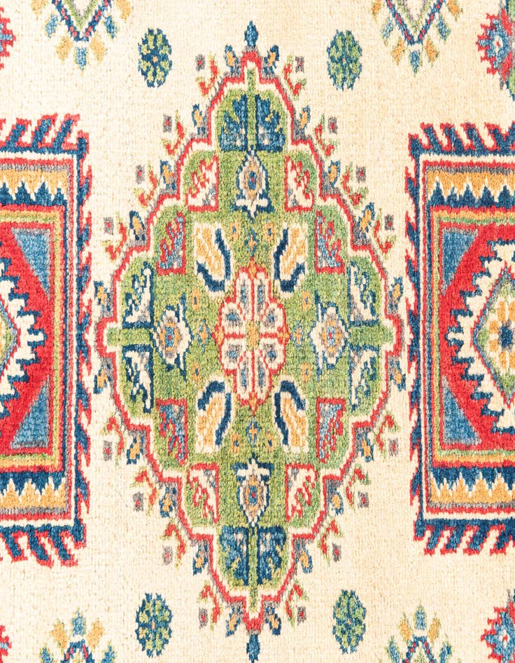 Detail image of  2' 8 x 10'  Hand Knotted Kazak Runner Rug