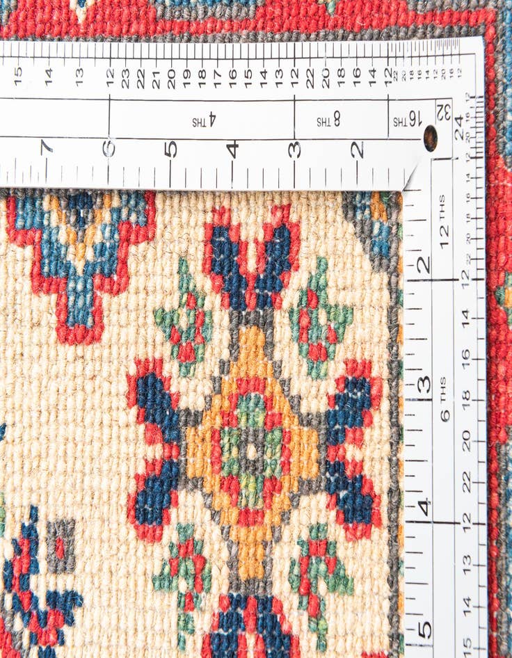 Detail image of  2' 8 x 10'  Hand Knotted Kazak Runner Rug
