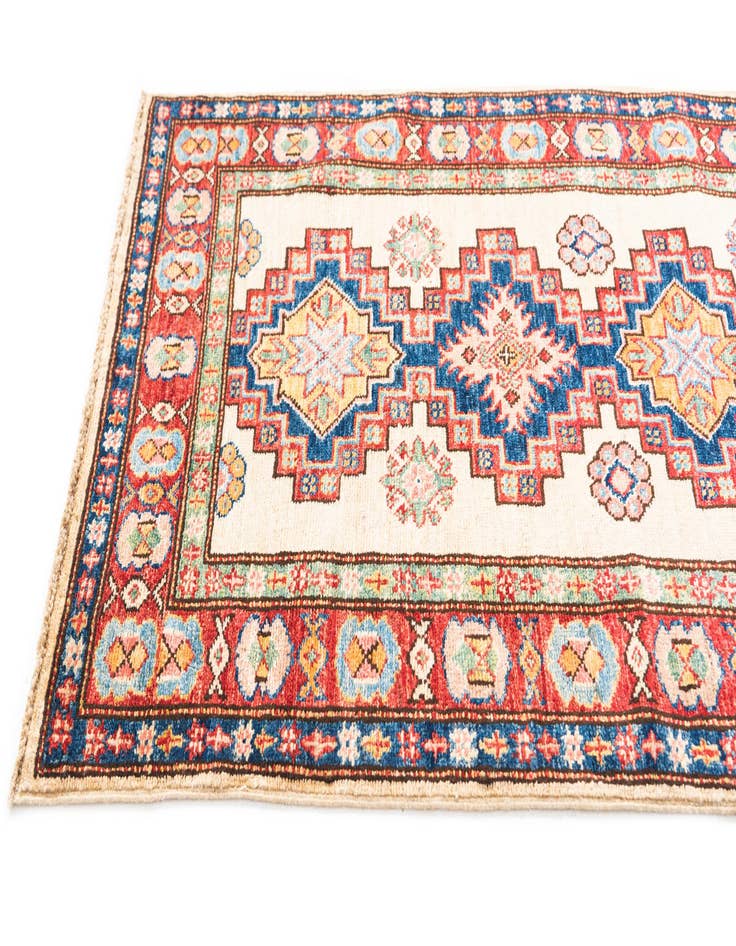 Detail image of  2' 8 x 9' 6  Hand Knotted Kazak Runner Rug