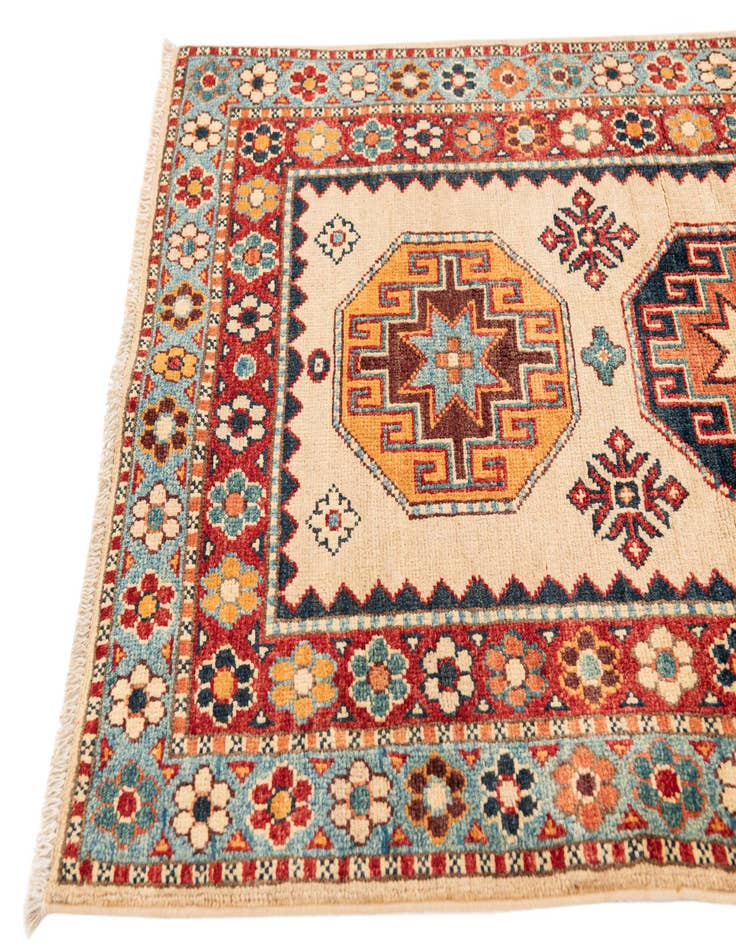 Detail image of  2' 8 x 9' 4  Hand Knotted Kazak Runner Rug