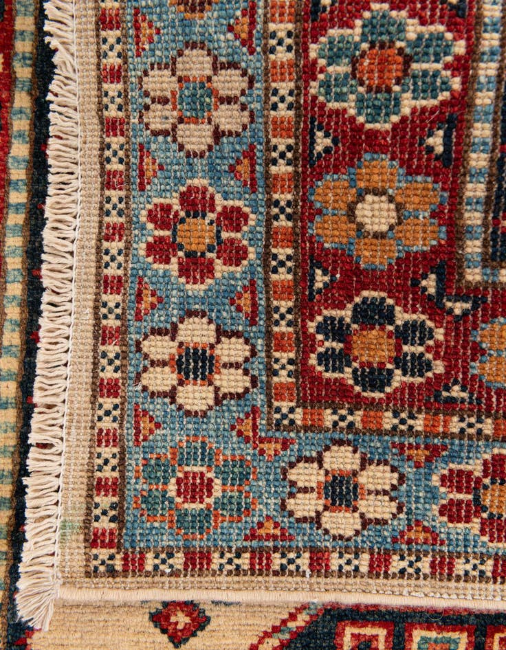 Detail image of  2' 8 x 9' 4  Hand Knotted Kazak Runner Rug