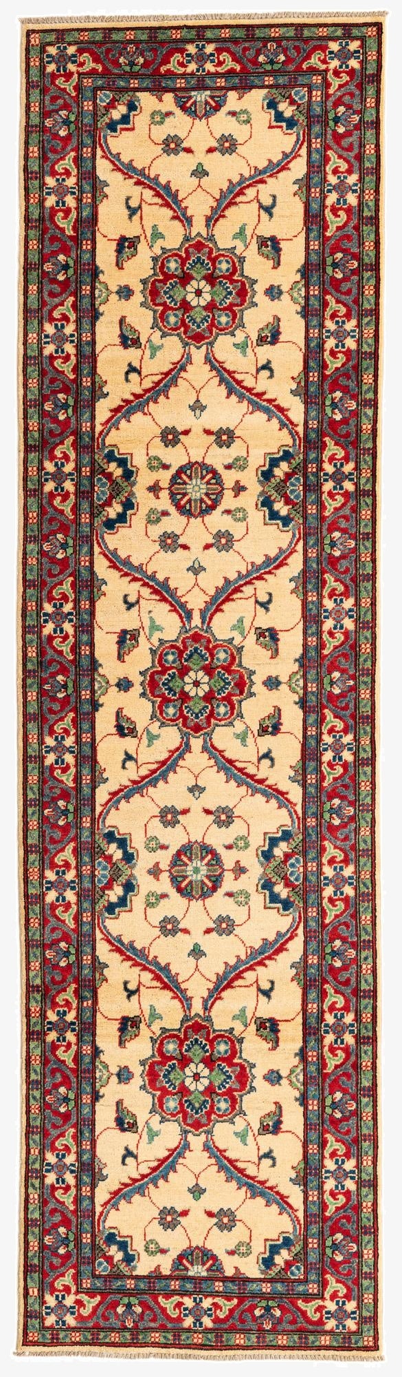  2' 8 x 9' 8  Hand Knotted Kazak Runner Rug