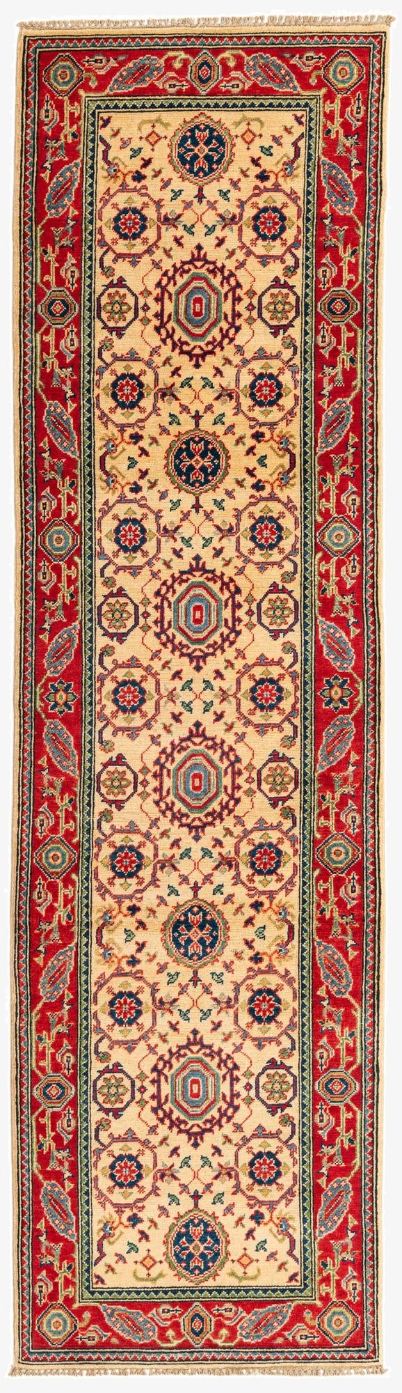  2' 9 x 9' 9  Hand Knotted Kazak Runner Rug