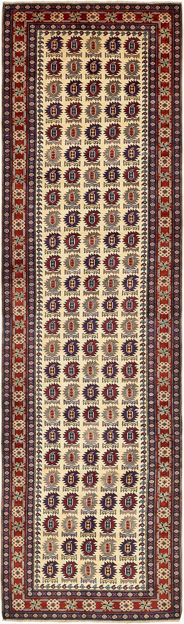  2' 10 x 10' 3  Hand Knotted Kazak Runner Rug