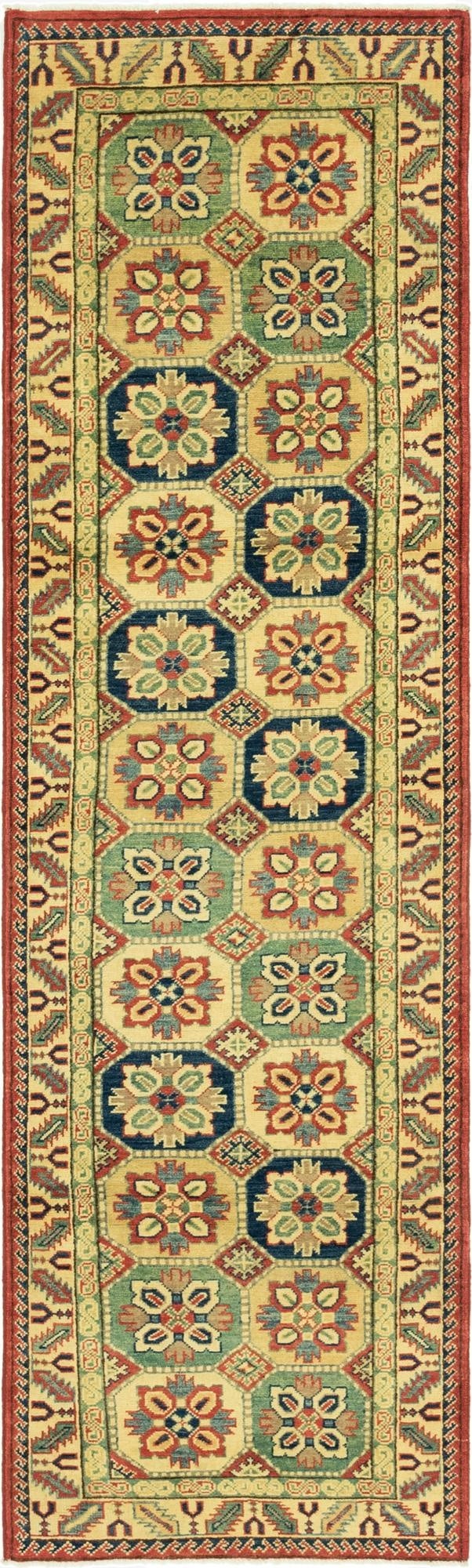  2' 8 x 9' 7  Hand Knotted Kazak Runner Rug