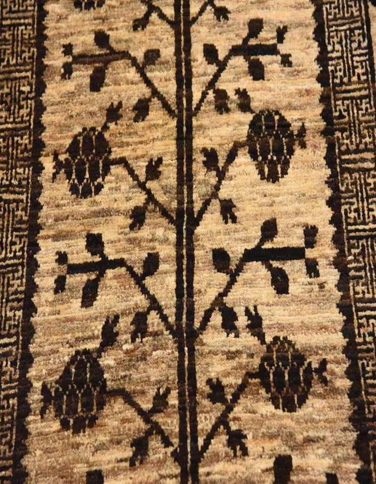 Detail image of  3' x 9' 7  Hand Knotted Khotan Ziegler Oriental Runner Rug